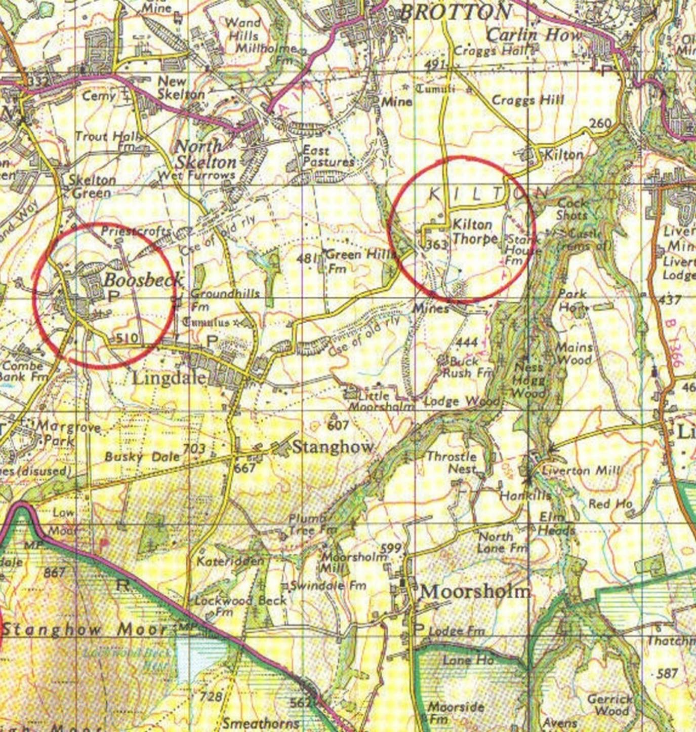 A map with red circles
Description automatically generated